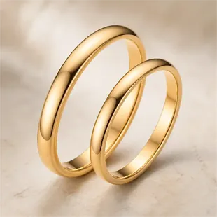 Tungsten forlovelsesring "Golden"