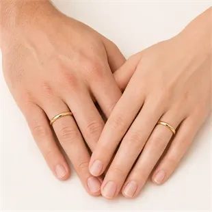 Tungsten forlovelsesring "Golden"