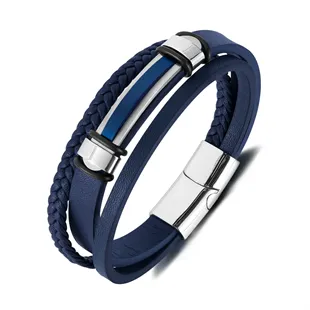 blåt armbånd til mænd