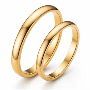 Tungsten forlovelsesring "Golden"