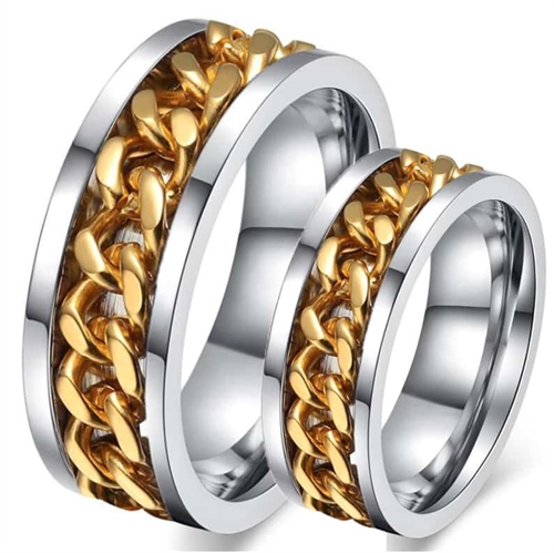 Golden chain forlovelsesring