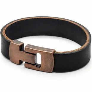 MaZo læderarmbånd Bronze