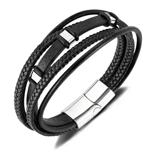 armbånd til mænd sort