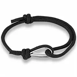 sort bomulds armbånd