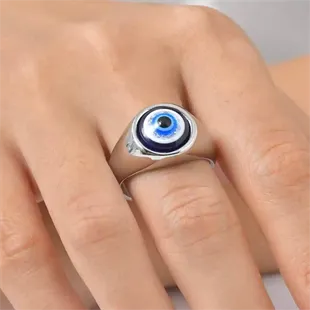 Evil Eye Herrering – Rustfri Stål