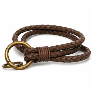 Keyhanger i kraftig bololæder "MOZ" Brun