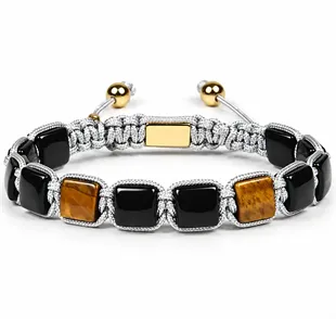Grey Delayat armbånd handmade