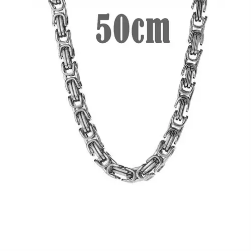 Billede af Big Hawn halskæde i mat stål 50cm / 7mm