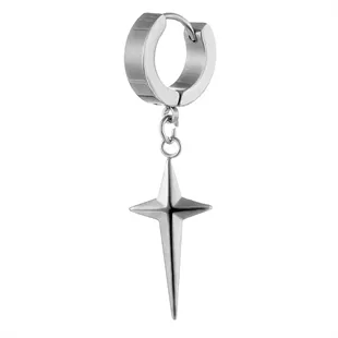 Big stars ørering i ædelstål.