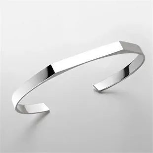 Minimalistisk bangle herrearmbånd i PVD-belagt 18K