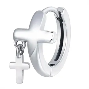 Herreørering i rustfrit stål med dobbelt korsdesign