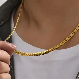 Punk forgyldt stållænke