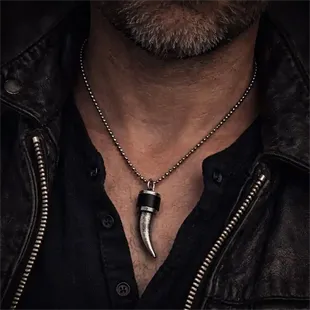 Halskæde "Chapo black" 65cm