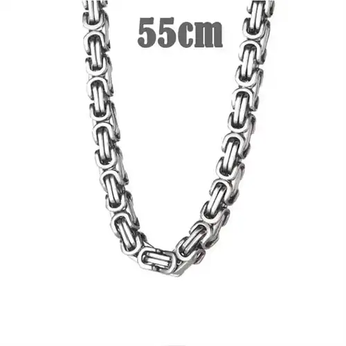 Billede af Big Hawn halskæde i mat stål 55cm / 7mm