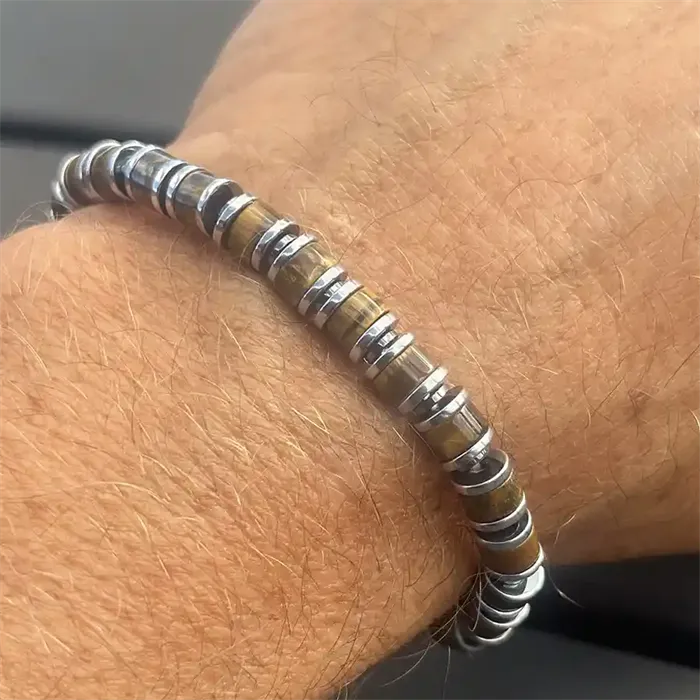 herrearmbånd perler