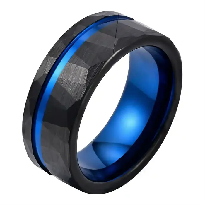 sort tungsten ring mænd